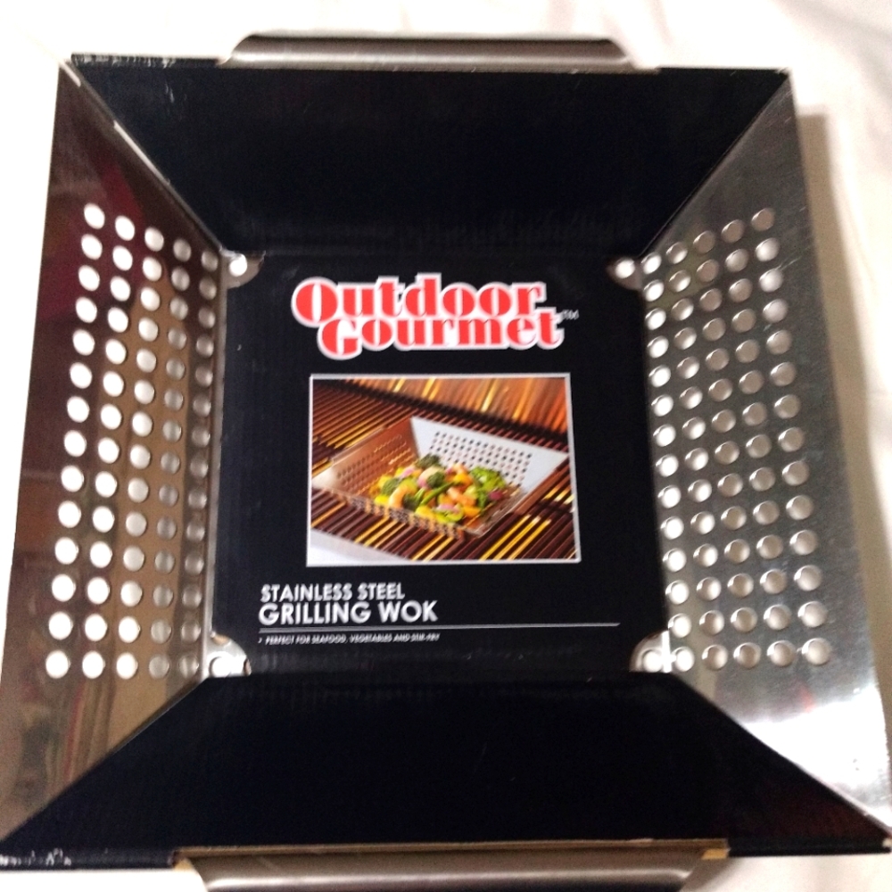Stainless Steel Grilling Wok